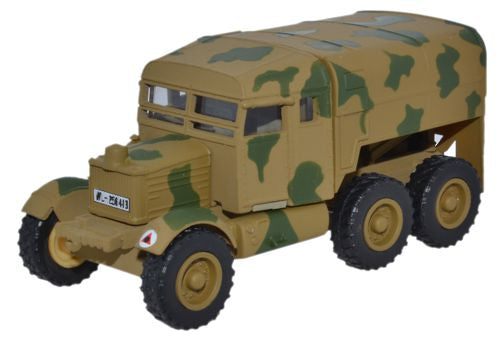 Oxford Diecast Scammell Pioneer Artillery Tractor Luftwaffe Crete 1943 76SP009