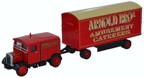 Oxford Diecast Scammell Showtrac & Dodgem Trailer Arnold Bros 76SST007