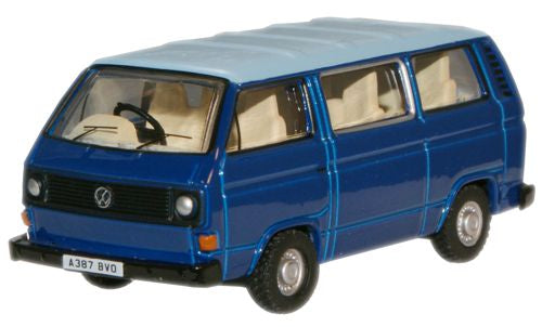 Oxford Diecast Cornat Blue/Guinea Blue VW T25 Bus - 1:76 Scale 76T25002