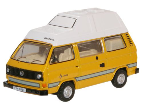 Oxford Diecast Bamboo Yellow VW T25 Camper - 1:76 Scale 76T25006