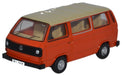 Oxford Diecast VW T25 Bus Ivory/Brilliant Orange - 1:76 Scale 76T25008