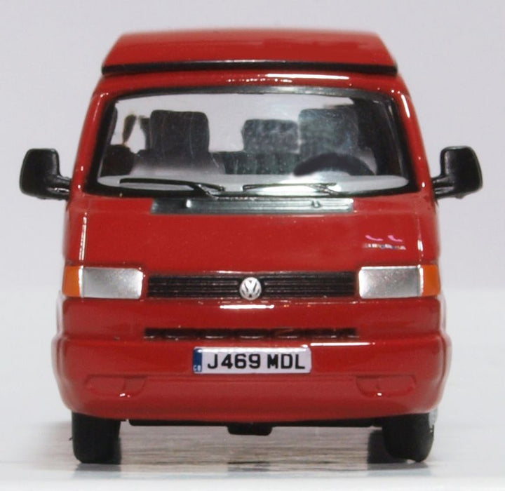 Oxford Diecast VW T4 Westfalia Camper Paprika Red 76T4001