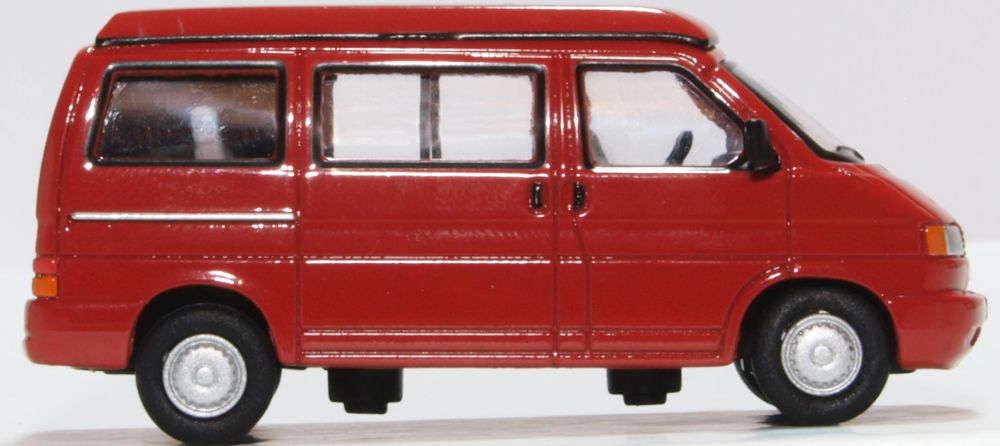 OXFORD DIECAST 1:76 Scale VW T4 Westfalia Camper Paprika Red — Oxford ...