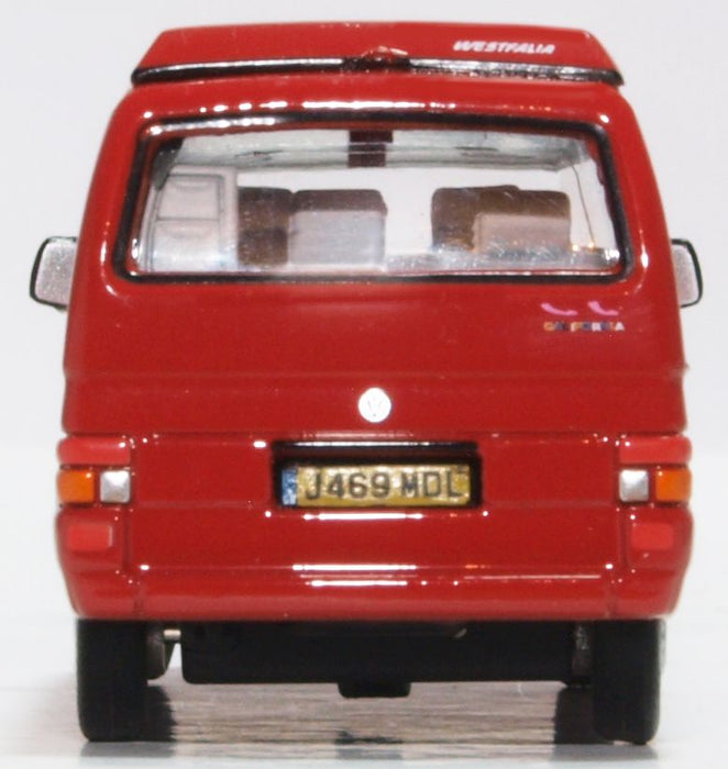 Oxford Diecast VW T4 Westfalia Camper Paprika Red 76T4001