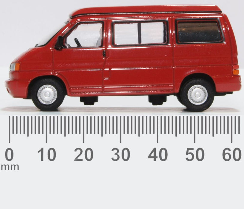Oxford Diecast VW T4 Westfalia Camper Paprika Red 76T4001