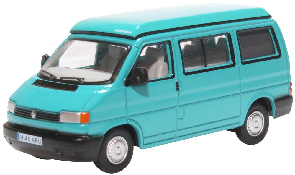 Oxford Diecast VW T4 Westfalia Camper Caribbean Green 76T4003