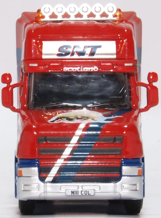 Oxford Diecast Scania T Cab Short Curtainside Stuart Nicol Transport 76TCAB010