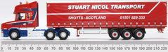 Oxford Diecast Scania T Cab Short Curtainside Stuart Nicol Transport 76TCAB010