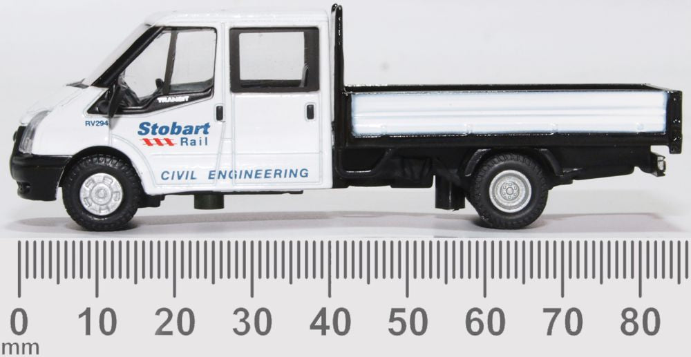 Oxford Diecast Ford Transit Dropside Stobart Rail 76TPU001