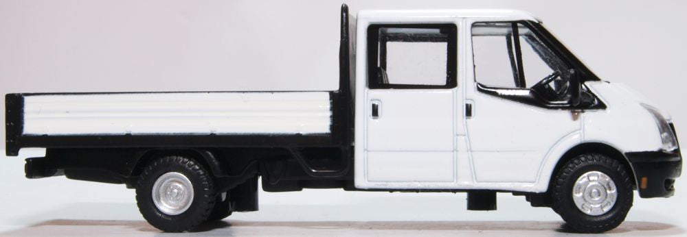 Oxford Diecast White Ford Transit Dropside 76TPU005 1:76 Scale Right