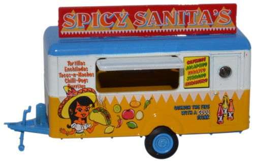 Oxford Diecast Mobile Trailer Spicy Sanitas 87TR013