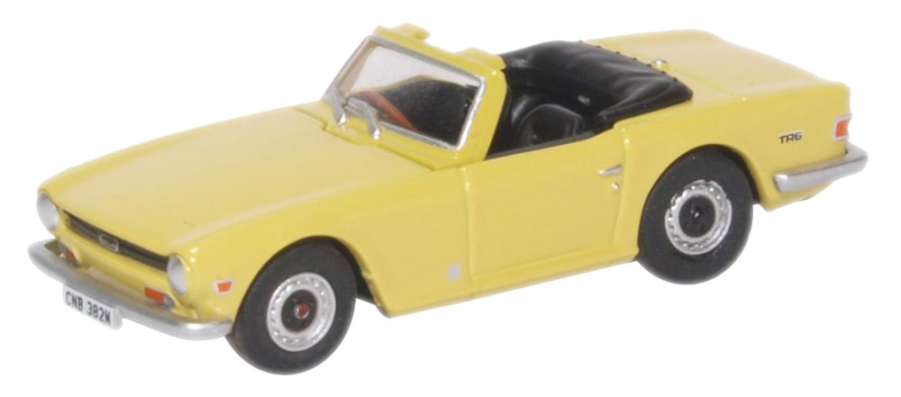 Oxford Diecast Triumph TR6 Mimosa Yellow 76TR6001