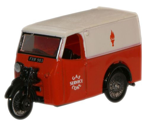 Oxford Diecast Gas and Coke Service Tricycle Van - 1:76 Scale 76TV004