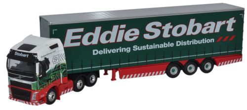 Oxford Diecast Volvo FH4 Curtainside Eddie Stobart - 1:76 Scale 76VOL4001