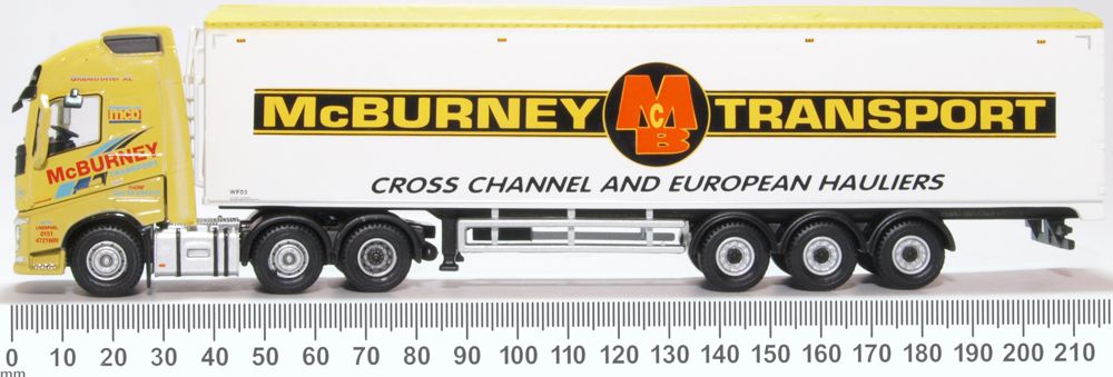 Oxford Diecast Volvo FH4  GXL Walking Floor McBurney Transport 76VOL4008
