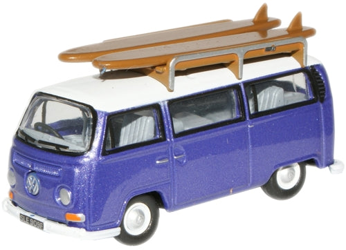Oxford Diecast VW Bus Metallic Purple/White - 1:76 Scale 76VW015