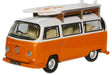 Oxford Diecast Signal Orange White VW Bay Bus - 1:76 Scale 76VW022