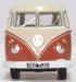 Oxford Diecast VW T1 Samba Bus Sealing Wax Red Beige Grey 76VWS001