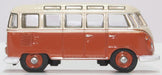 Oxford Diecast VW T1 Samba Bus Sealing Wax Red Beige Grey 76VWS001