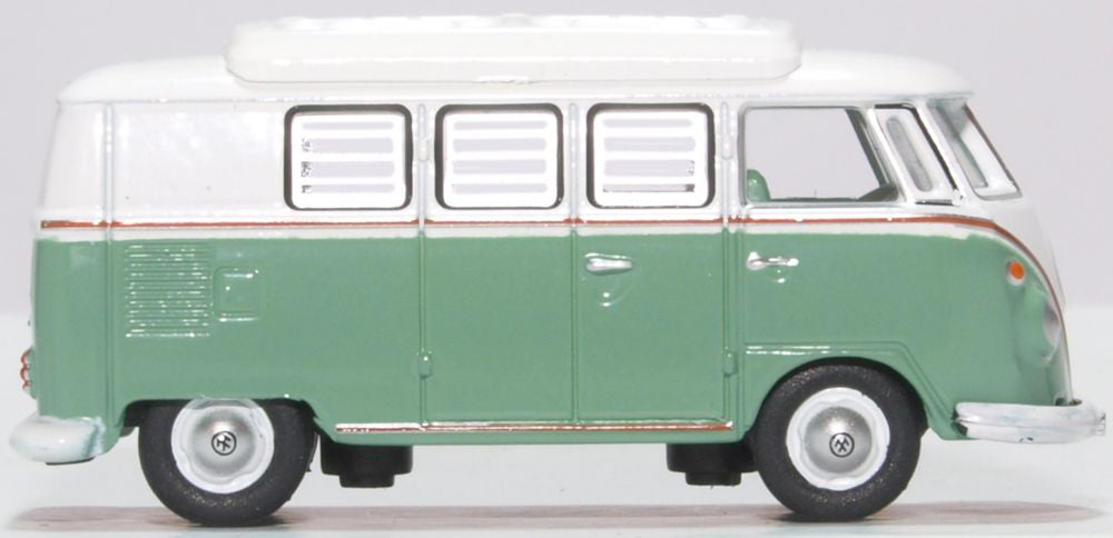 Oxford Diecast VW T1 Camper Turquoise  and White 76VWS002