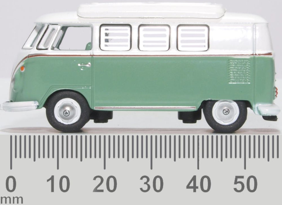 Oxford Diecast VW T1 Camper Turquoise  and White 76VWS002