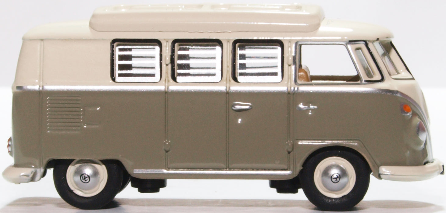 Oxford Diecast VW T1 Camper Mouse Grey/pearl White 76VWS006 1:767 Scale Right