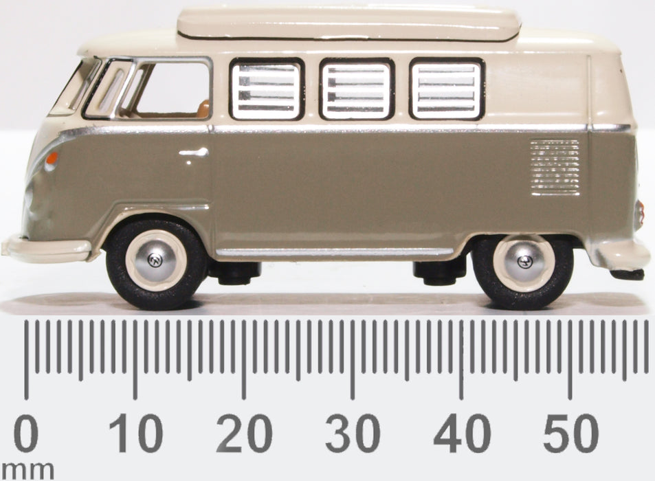 Oxford Diecast VW T1 Camper Mouse Grey/pearl White 76VWS006 1:767 Scale Measurements