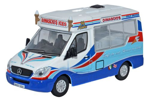 Oxford Diecast Dimascios Whitby Mondial Ice Cream Van - 1:76 Scale 76WM002