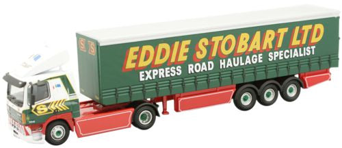 Oxford Diecast Leyland Daf FT85CF Curtainside Eddie Stobart - 1:76 Sca 76DAF003