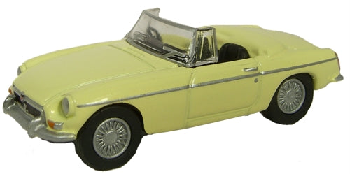 Oxford Diecast Pale Primrose MGB Roadster - 1:76 Scale 76MGB002