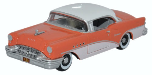 Oxford Diecast Buick Century 1955 Coral Polo White 87BC55002