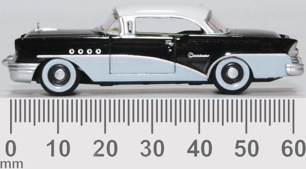 Oxford Diecast Buick Century 1955 Black White 87BC55005