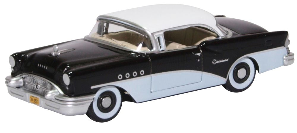 Oxford Diecast Buick Century 1955 Black White 87BC55005