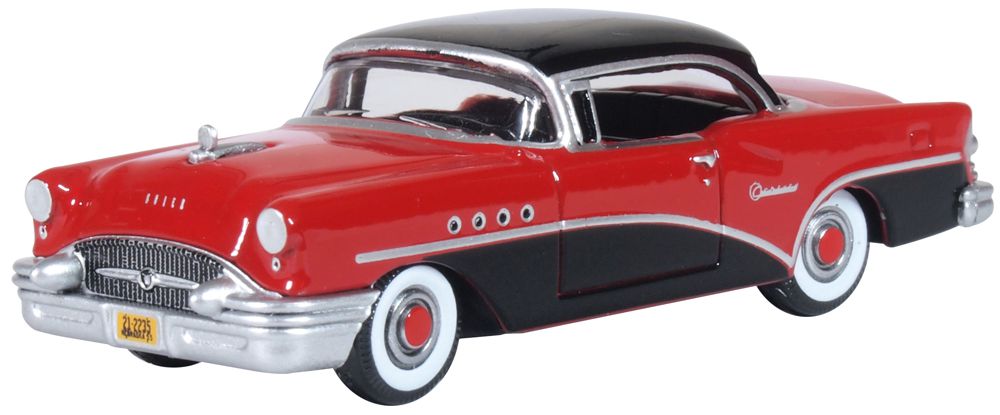 Oxford Diecast Carlsbad Black Cherokee Red Buick Century 1955 87BC55006
