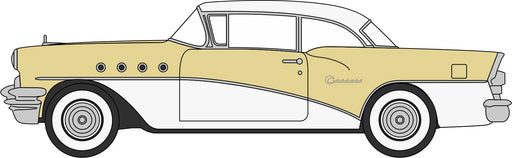 87BC55008 1955 Buick Century Condor Yellow/Dover White