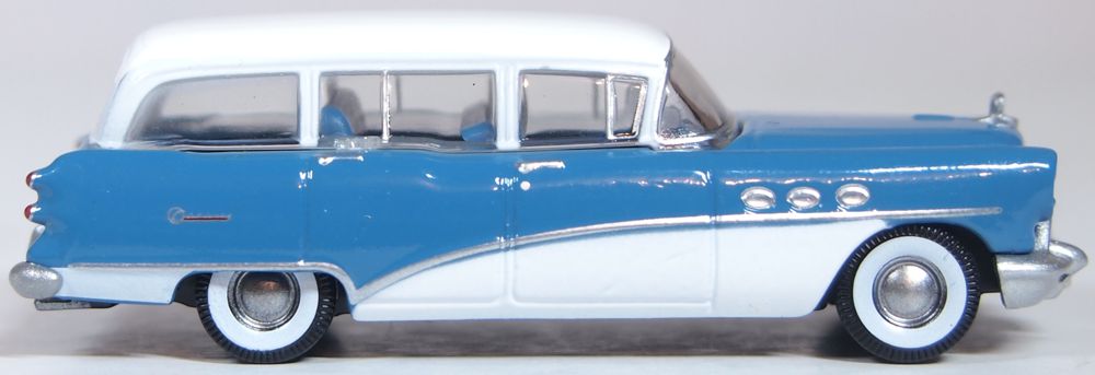 Oxford Diecast Buick Century Estate Wagon 1954 Blue Arctic White