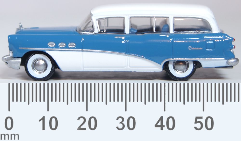 Oxford Diecast Buick Century Estate Wagon 1954 Blue Arctic White