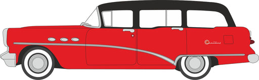 87BCE54004 1954 Buick Century Estate Wagon Matador Red/Carlsbad Black