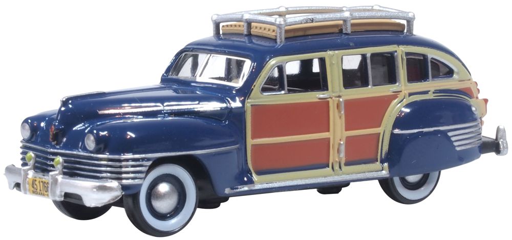 Oxford Diecast South Sea Blue Chrysler T & C Woody Wagon 1942