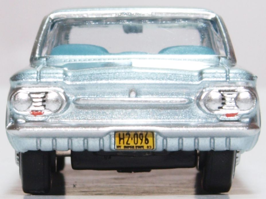 Oxford Diecast Chevrolet Corvair Coupe 1963 Satin Silver 87CH63001