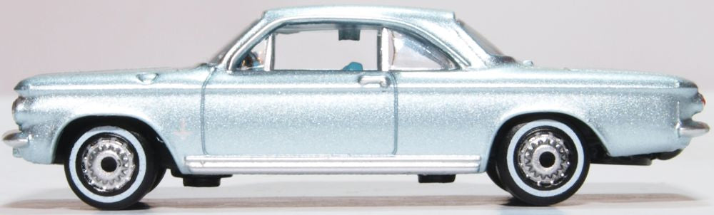Oxford Diecast Chevrolet Corvair Coupe 1963 Satin Silver 87CH63001
