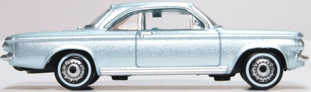Oxford Diecast Chevrolet Corvair Coupe 1963 Satin Silver 87CH63001