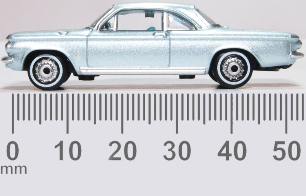 Oxford Diecast Chevrolet Corvair Coupe 1963 Satin Silver 87CH63001