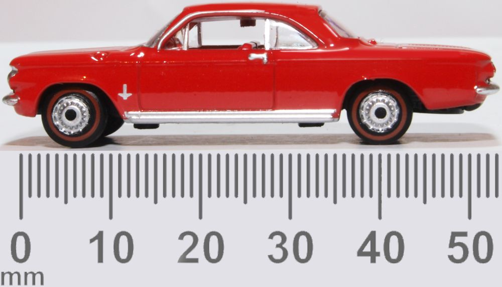Oxford Diecast Chevrolet Corvair Coupe 1963 Riverside Red 87CH63002