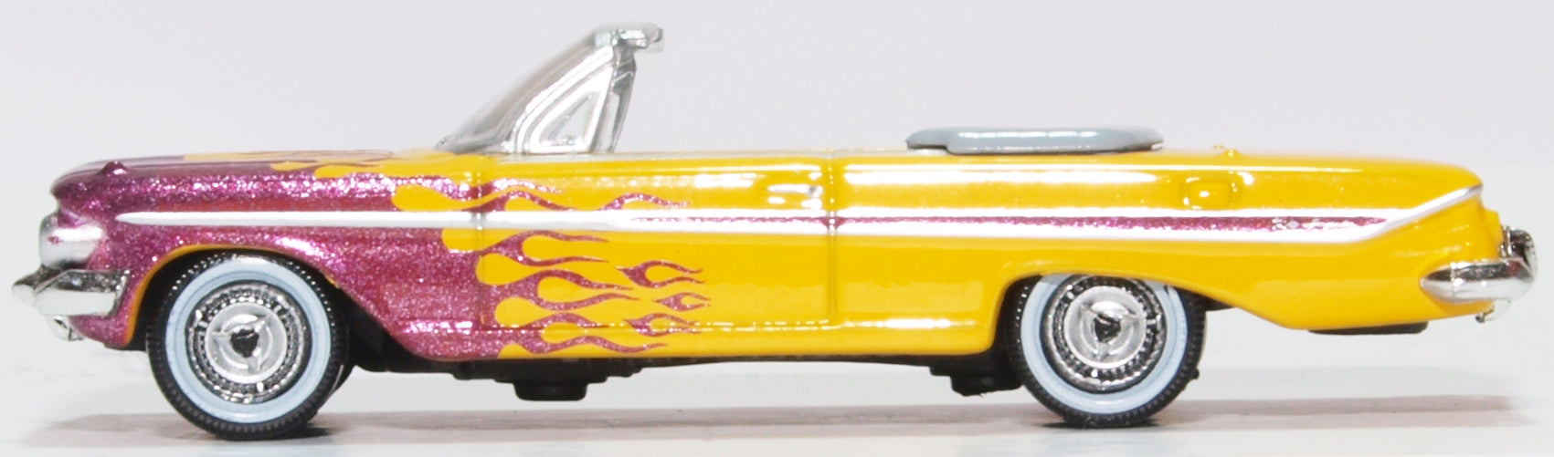 Oxford Diecast Chevrolet Impala Convertible 1961 Hot Rod 87CI61004