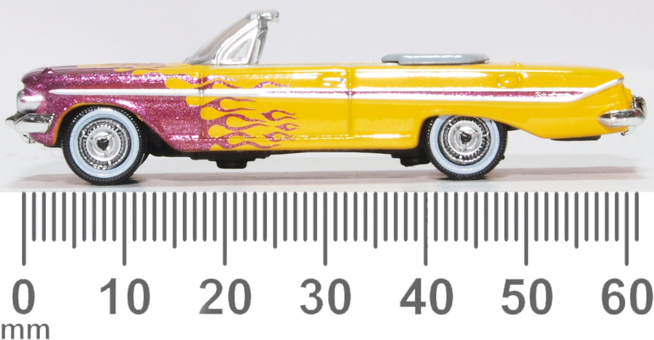 Oxford Diecast Chevrolet Impala Convertible 1961 Hot Rod 87CI61004