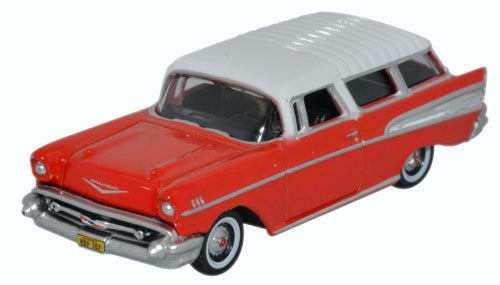 Oxford Diecast Chevrolet Nomad 1957 Rio Red/arctic White 87CN57002