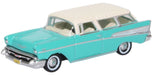 Oxford Diecast Chevrolet Nomad 1957 Surf Green India Ivory 87CN57003