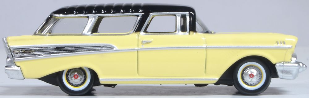 Oxford Diecast Chevrolet Nomad 1957 Colonial Cream/onyx Black