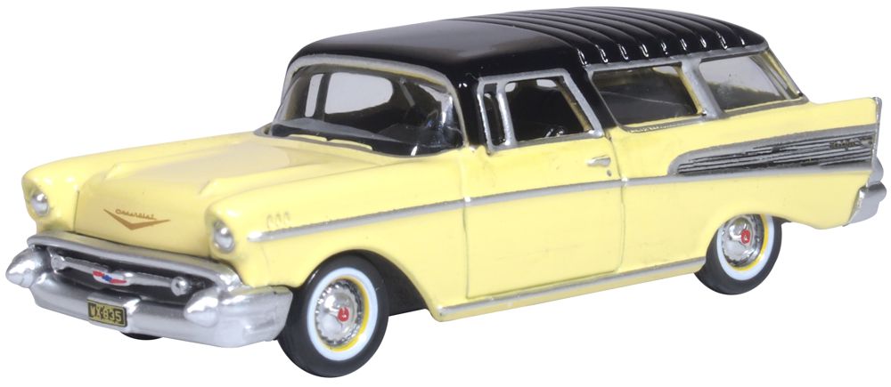 Oxford Diecast Chevrolet Nomad 1957 Colonial Cream/onyx Black